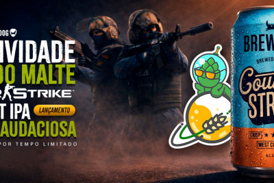 CERVEJA ESCOCESA BREWDOG COUNTER STRIKE WEST COAST IPA LATA 440ML - EXPLOSÃO DE LÚPULO E RESINA