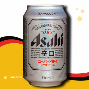 Cerveja Japonesa Asahi Super Dry - American Lager - 5,2% ABV