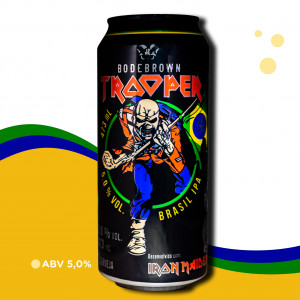 Kit Presente Cerveja Bodebrown Iron Maiden Trooper Fã