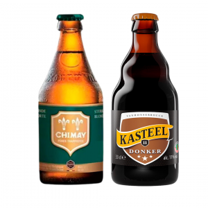 Kit Cervejas Seleção Belga Ale Chimay Kasteel + Copo