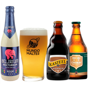 Cervejas Seleção Belga Ale Chimay Kasteel Delirium Copo