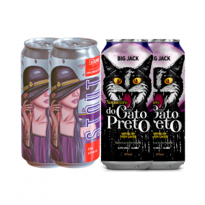 Kit Cerveja Seleção Stout Dama Bier Xopscuro Gato - 04 un