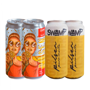 Kit Cerveja Seleção Triplo Puro Malte Dama Swamp 04 unidades