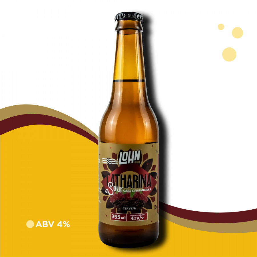 Cerveja Lohn Bier Café e Framboesa - Catharina Sour - 4% ABV