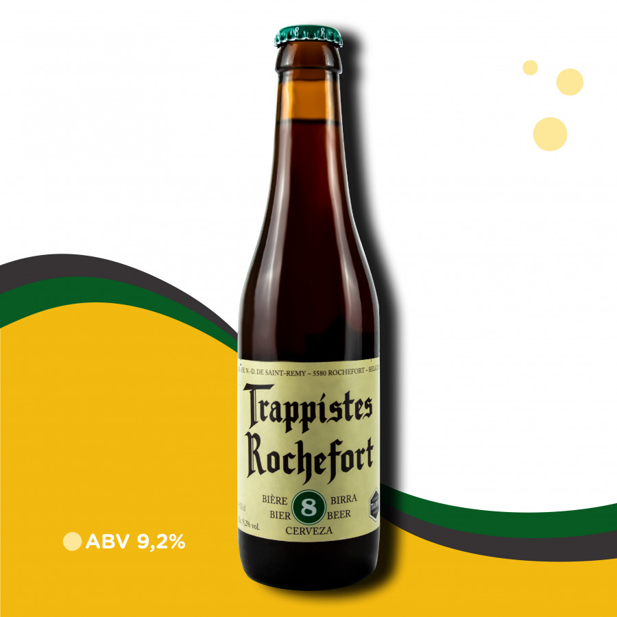Cerveja Trappistes Rochefort 8 - Strong Dark Ale 9,2% ABV
