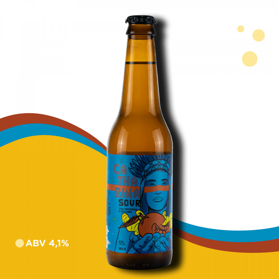 Cerveja Dama Bier Tangerina e Gengibre - Catharina Sour - 4,1% ABV