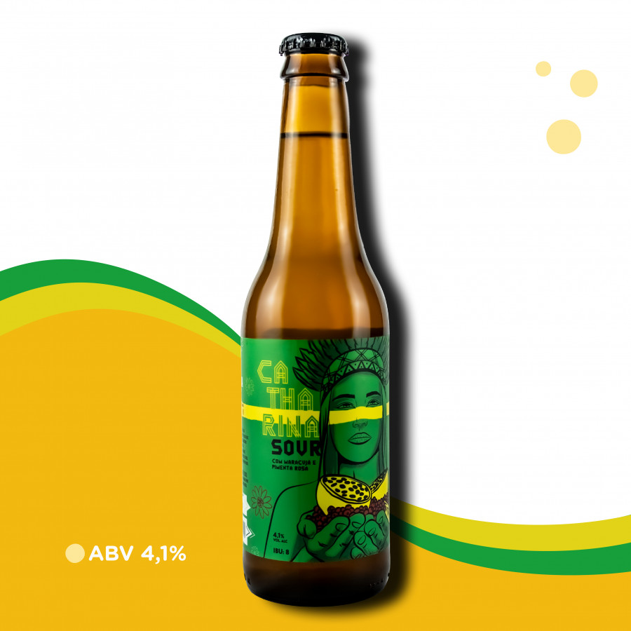 Cerveja Dama Bier Maracujá e Pimenta Rosa - Catharina Sour - 4,1% ABV
