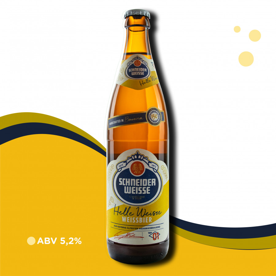Cerveja Alemã Schneider Helle Weisse (TAP 01) - Hefeweizen - 5,2% ABV