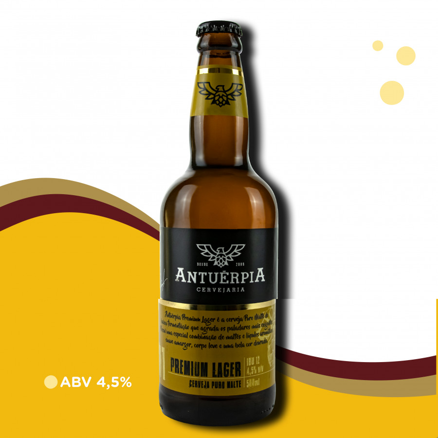 Cerveja Antuérpia Premium Lager - Premium Lager - 4,5% ABV