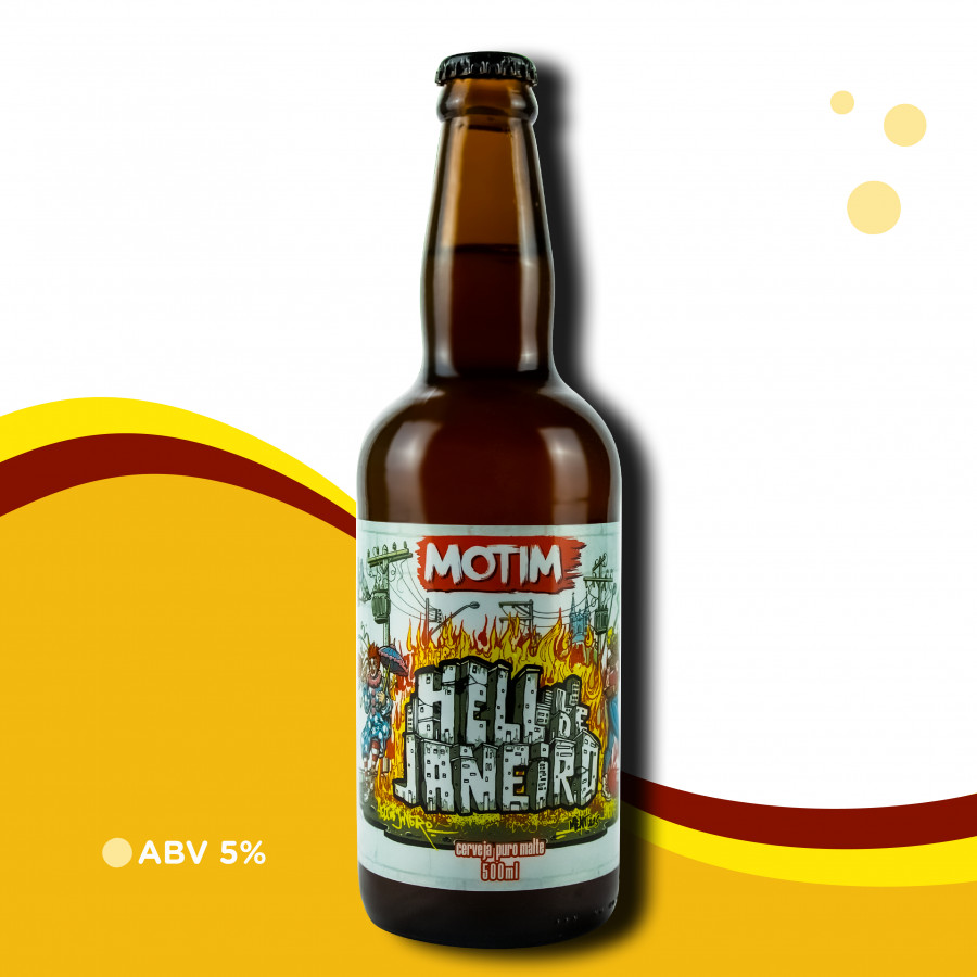 Cerveja Motim Hell de Janeiro -  Hoppy Lager - 5% ABV
