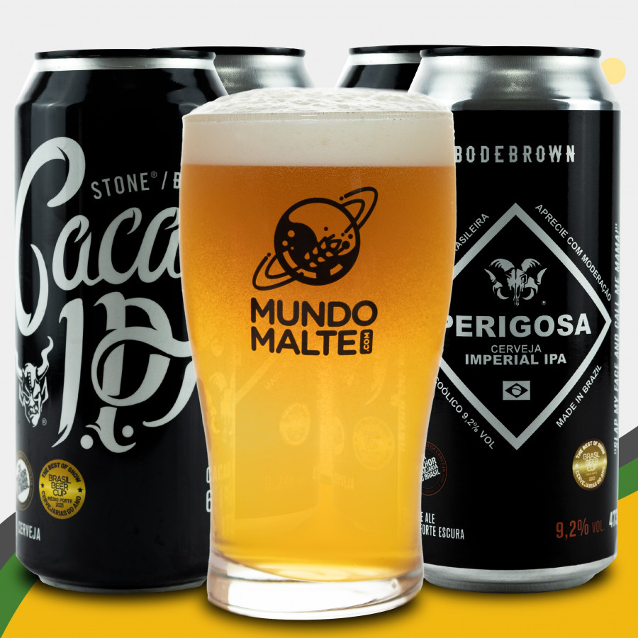 Kit Presente Cervejas Bodebrown IPA - Cacau+Perigosa + Pint