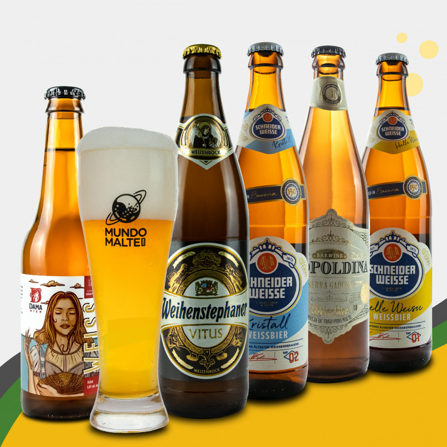 Kit Presente Cerveja - Seleção Especial Trigo + Copo Weizen