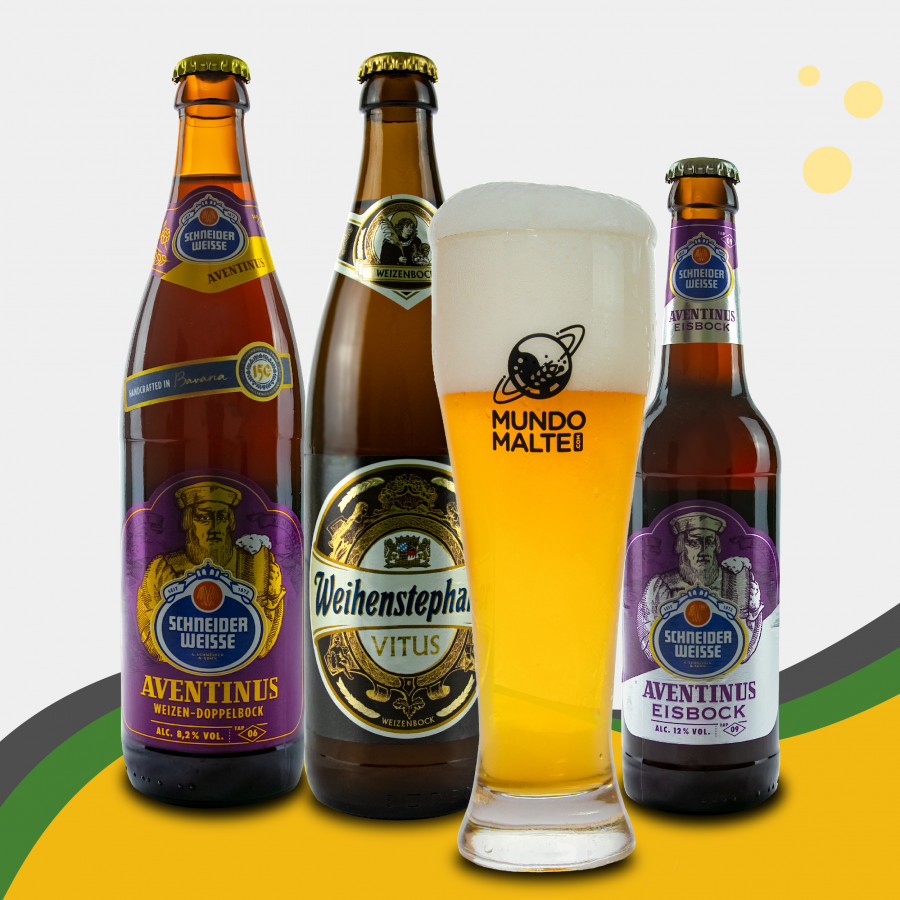 Kit Presente Cerveja - Estilos Alemães + Copo Weizen