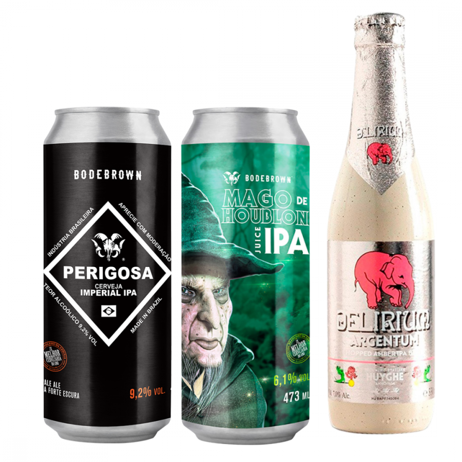 Kit Cerveja Imperial Belgian Juice Ipa Bodebrown E Delirium