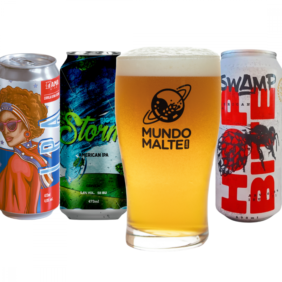 Kit Cerveja Seleção Especial IPA Swamp Big Jack Dama + Copo