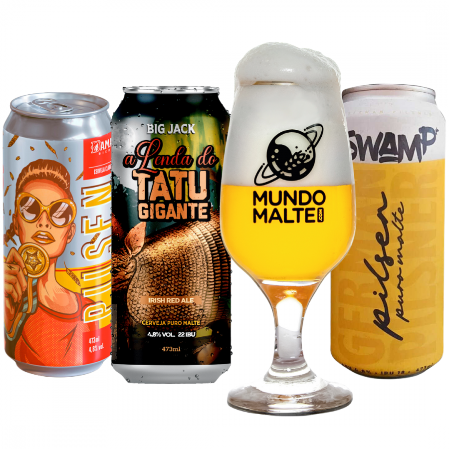 Kit Cerveja Lagers e Pilsens Swamp Big Jack Dama + Taça