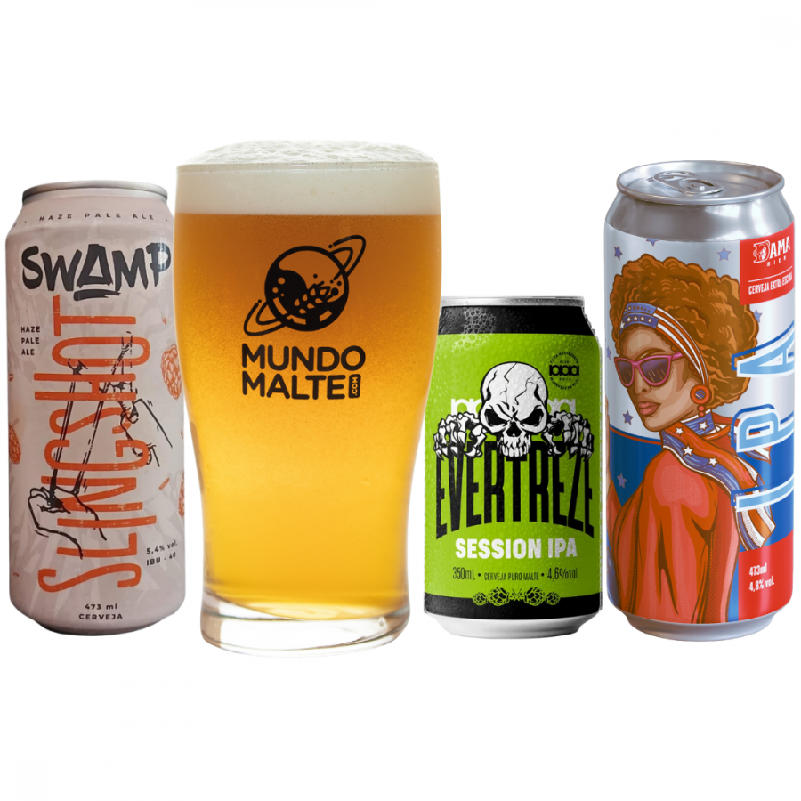 Kit Cerveja Amargor e Leveza Dama Swamp Evertreze + Copo