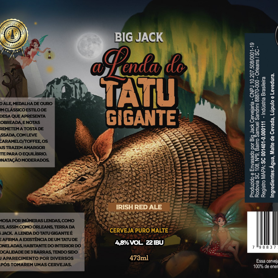 Kit Cerveja Big Jack Lenda Do Tatu Irish Red Ale IPA