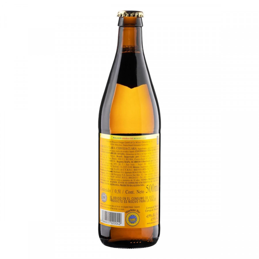 CERV ALE PAULANER GF 500ML MUNCHNER HELL